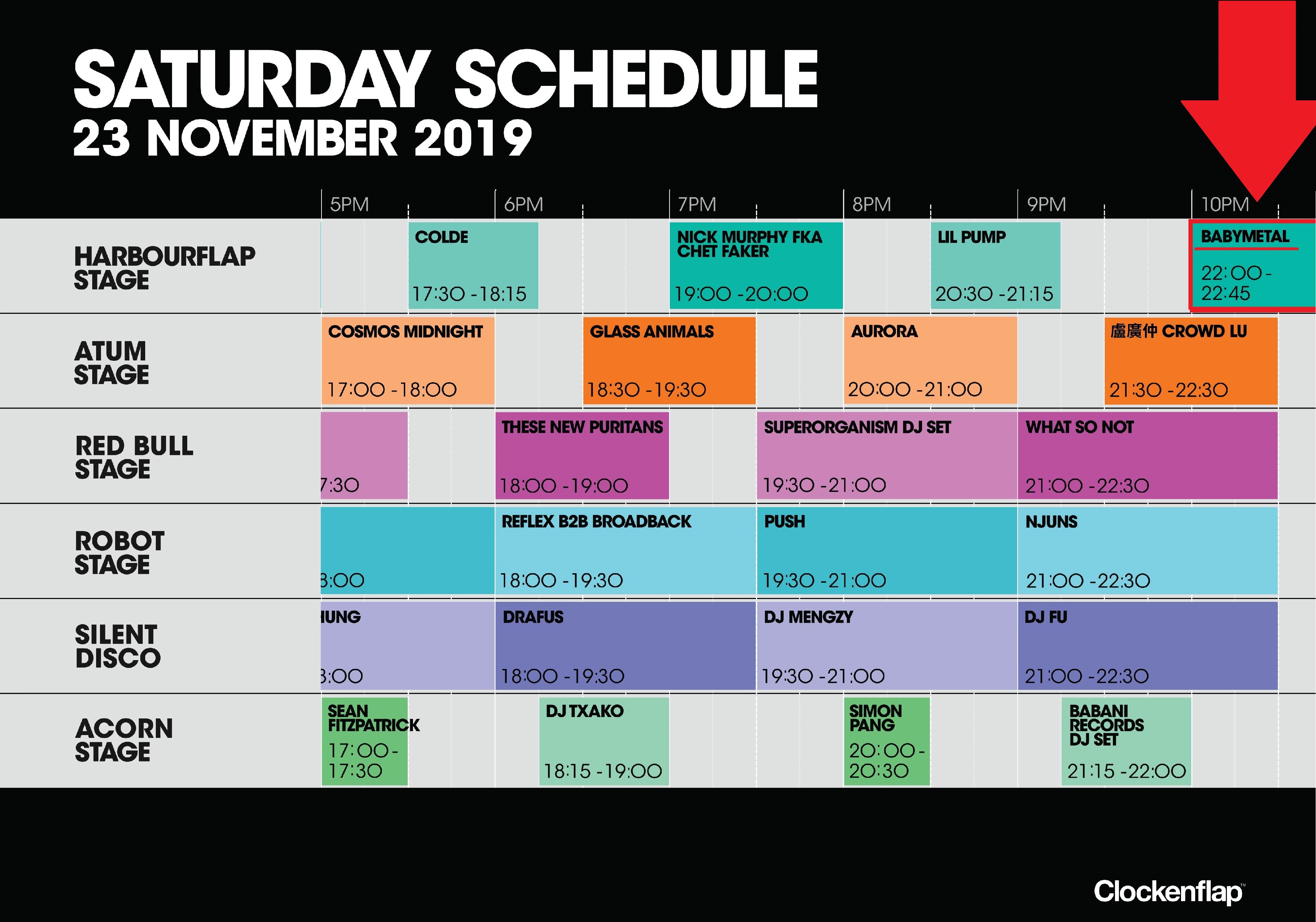 Clockenflap Schedule Announced! BABYMETAL Plays On The Main Stage From ...