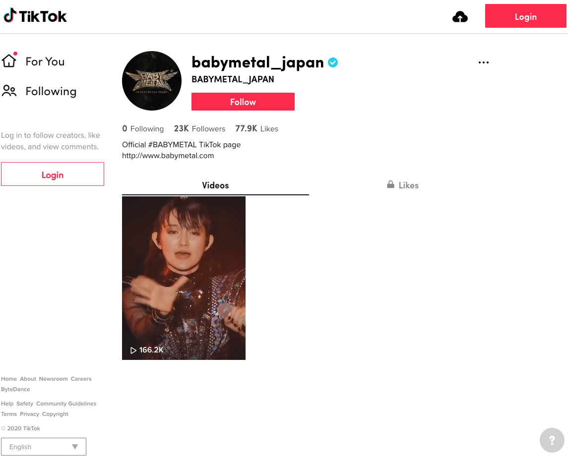 BABYMETAL Has Opened A TikTok Account – Unofficial BABYMETAL News