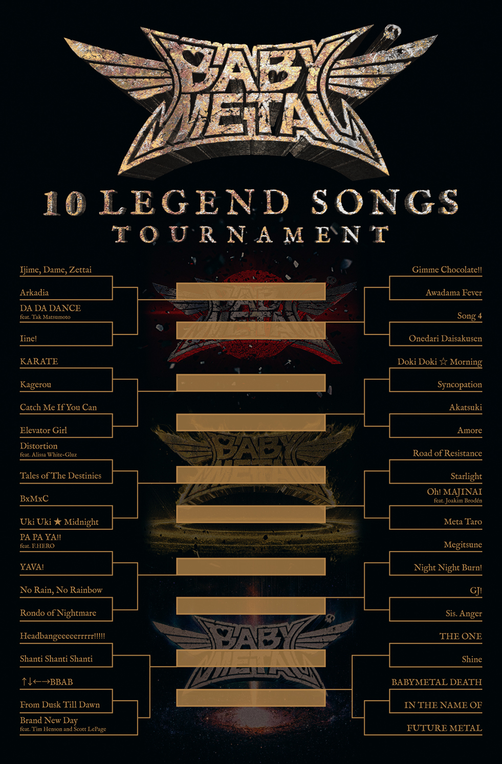 10 Legend Songs Tournament Announced Unofficial Babymetal News