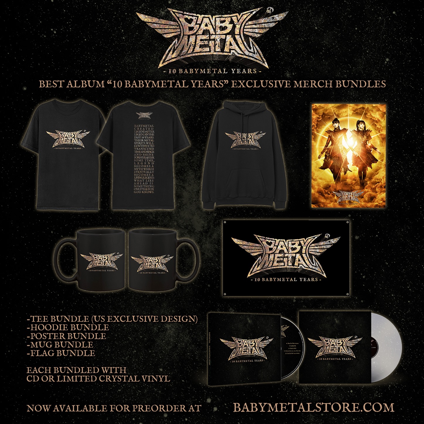 10 BABYMETAL YEARS” Album & Merch Up For Pre-Order On US Store